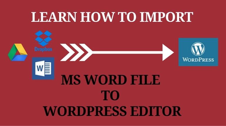 How to Import MS Word File To WordPress Flawlessly?