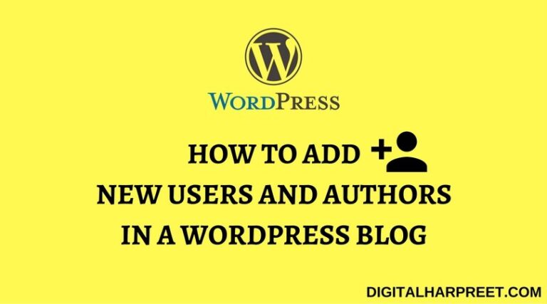 How to Add Authors To Your WordPress Blog