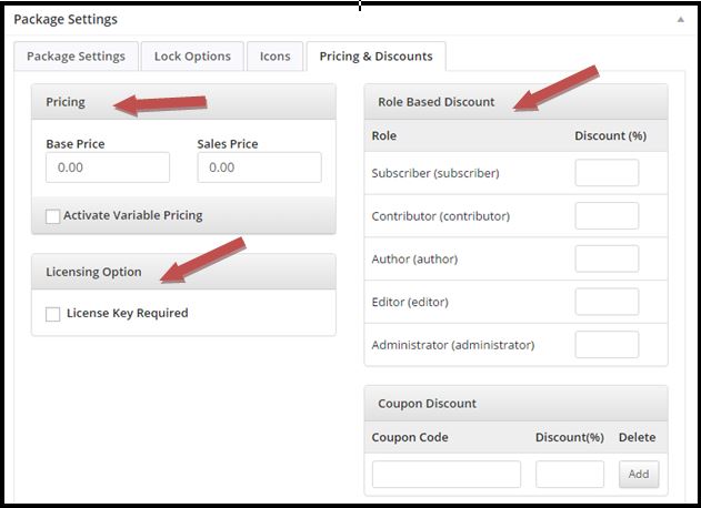 WordPress Download Manager Discount Settings