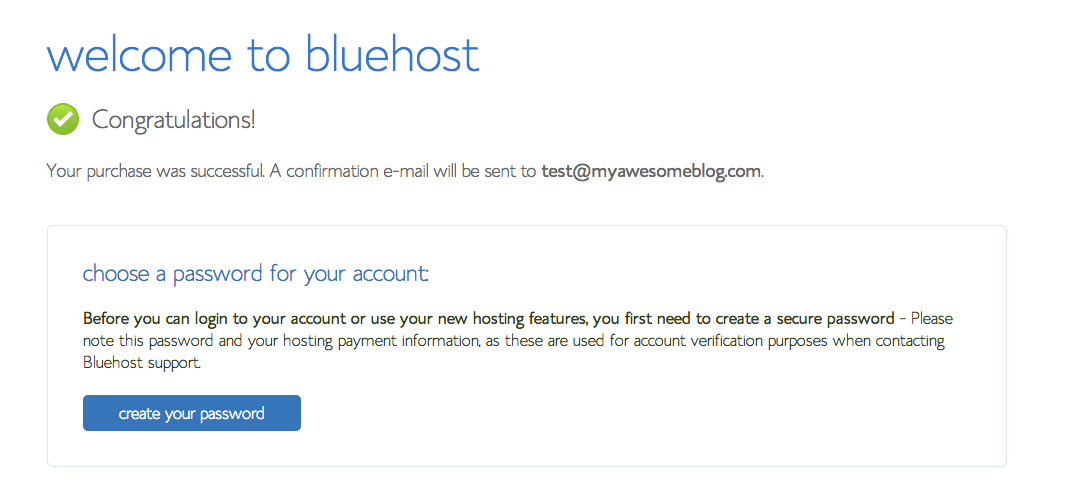 Start a Blog Welcome to Bluehost