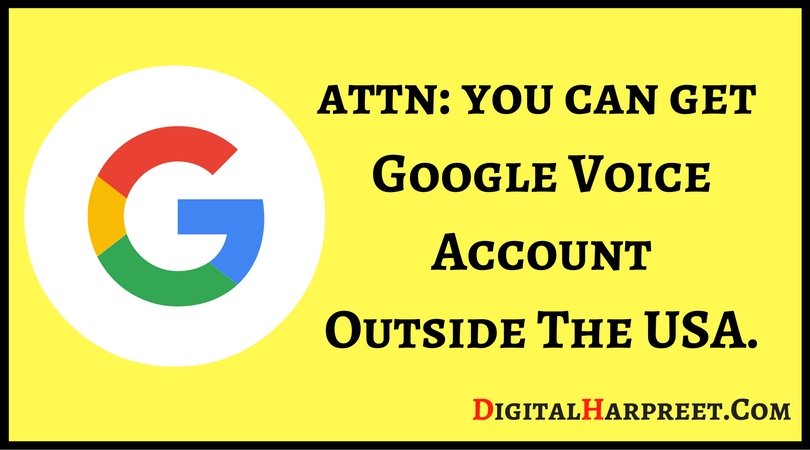 How can I setup Google Voice account outside the US?