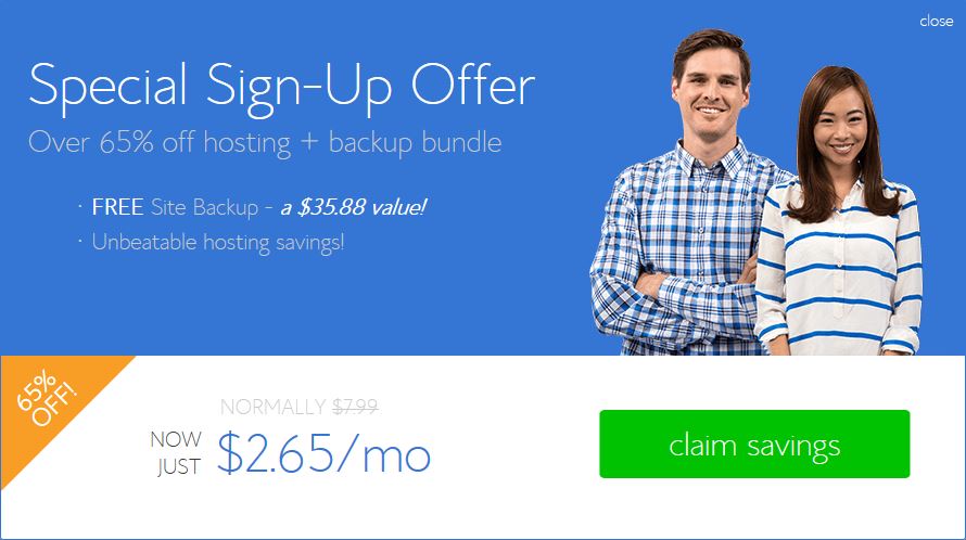 Step 4 Bluehost web hosting special Offer (Shared Web Hosting Plans)