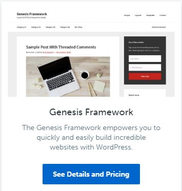 Genesis Framework by Studiopress