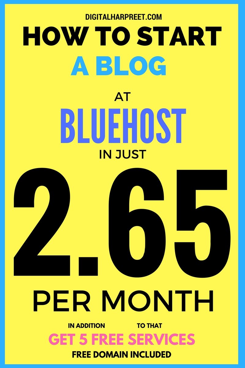 Bluehost Review: How to Start A Blog At Bluehost in just 2.65 per month