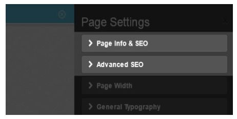 Instabuilder 2.0 SEO options