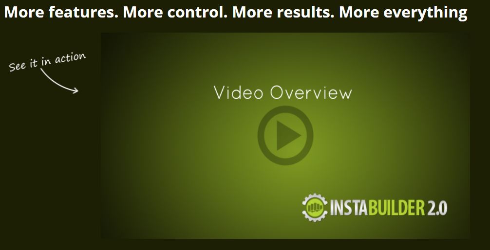 Instabuilder 2.0 Video Feature