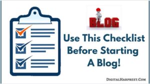 Start a Blog Checking
