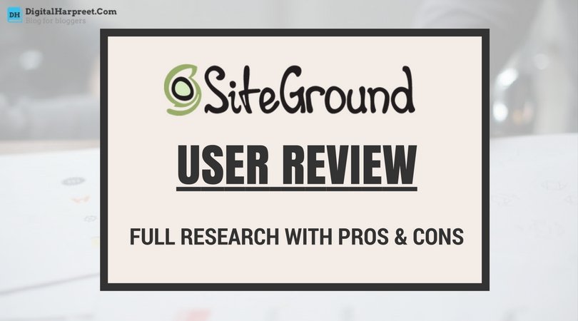 Siteground User Review My Research With Pros Cons Dh Images, Photos, Reviews