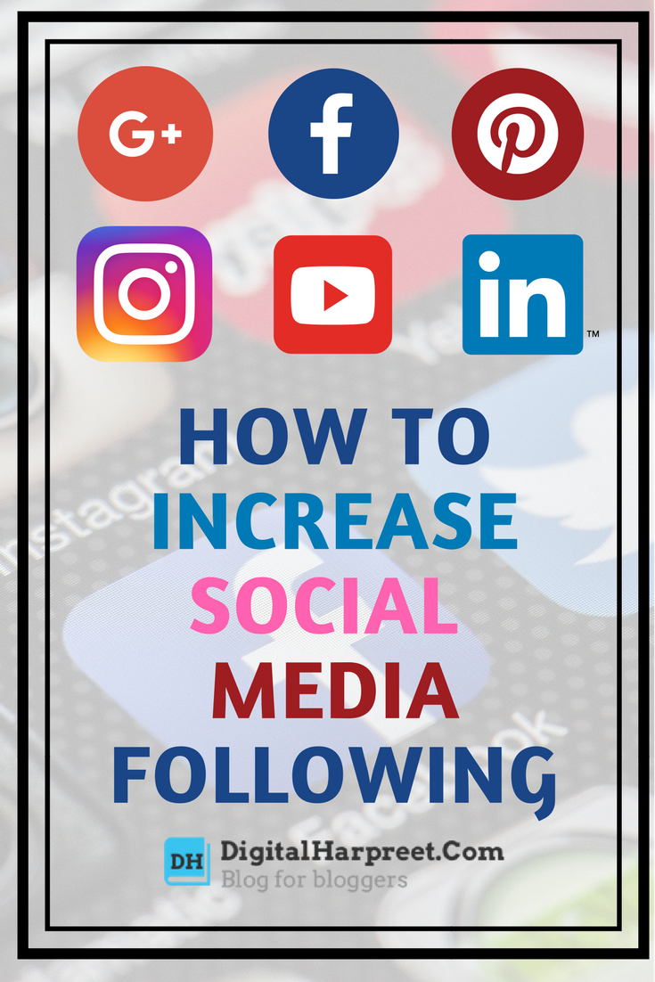 How to increase social media following